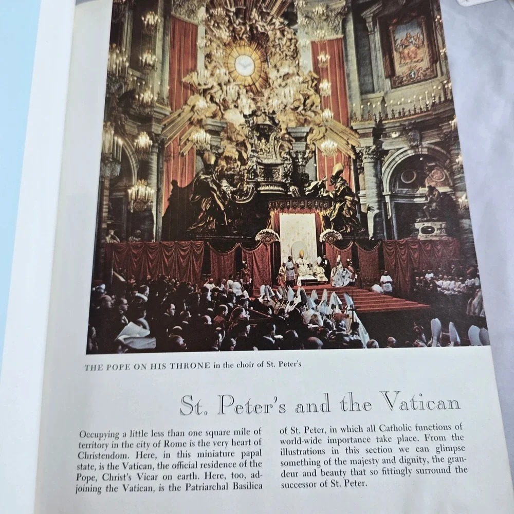 1971 New American Bible Living‎ Word Edition Catholic Illustrated Hardcover NAB